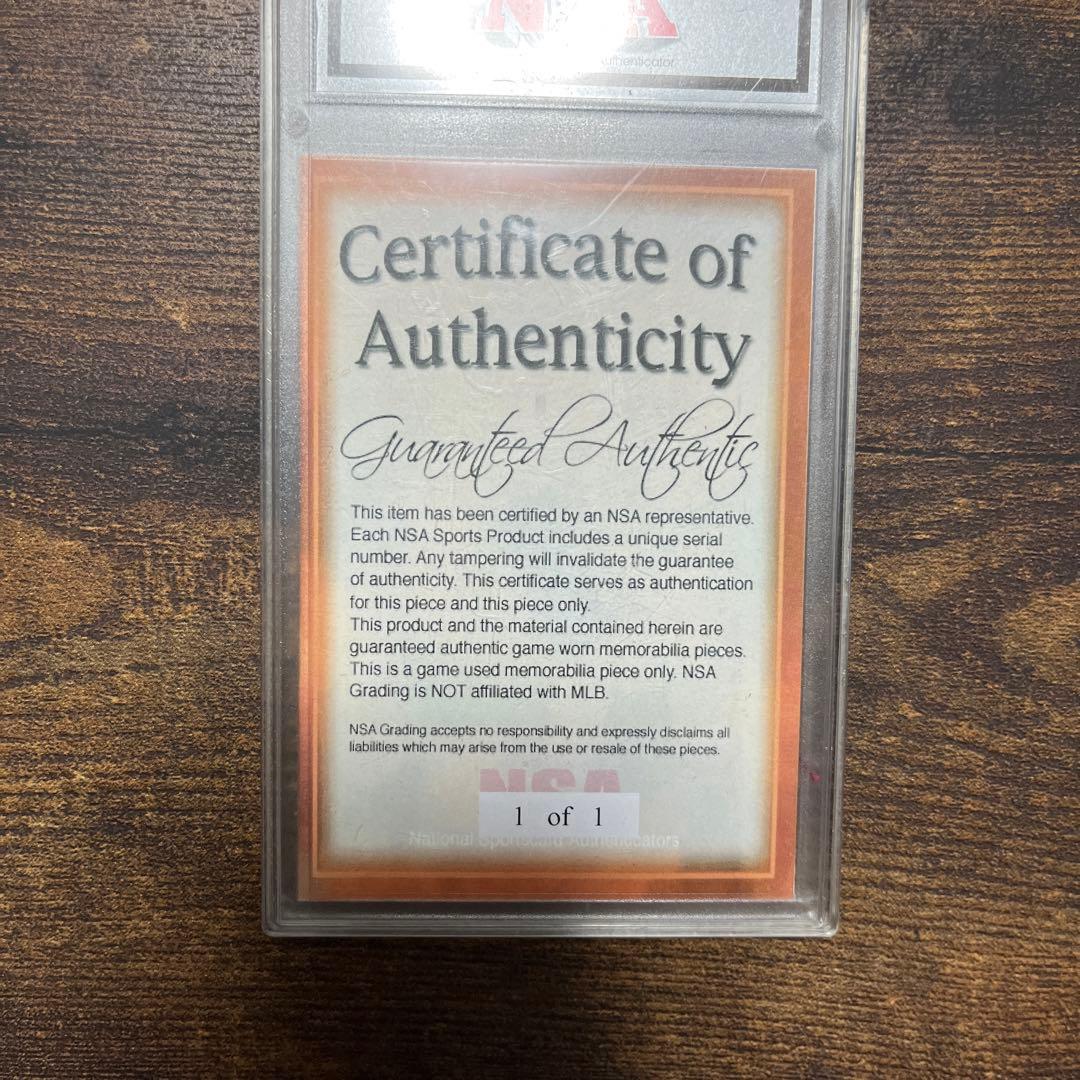 松坂大輔　ジャージカード　Authentic NSA