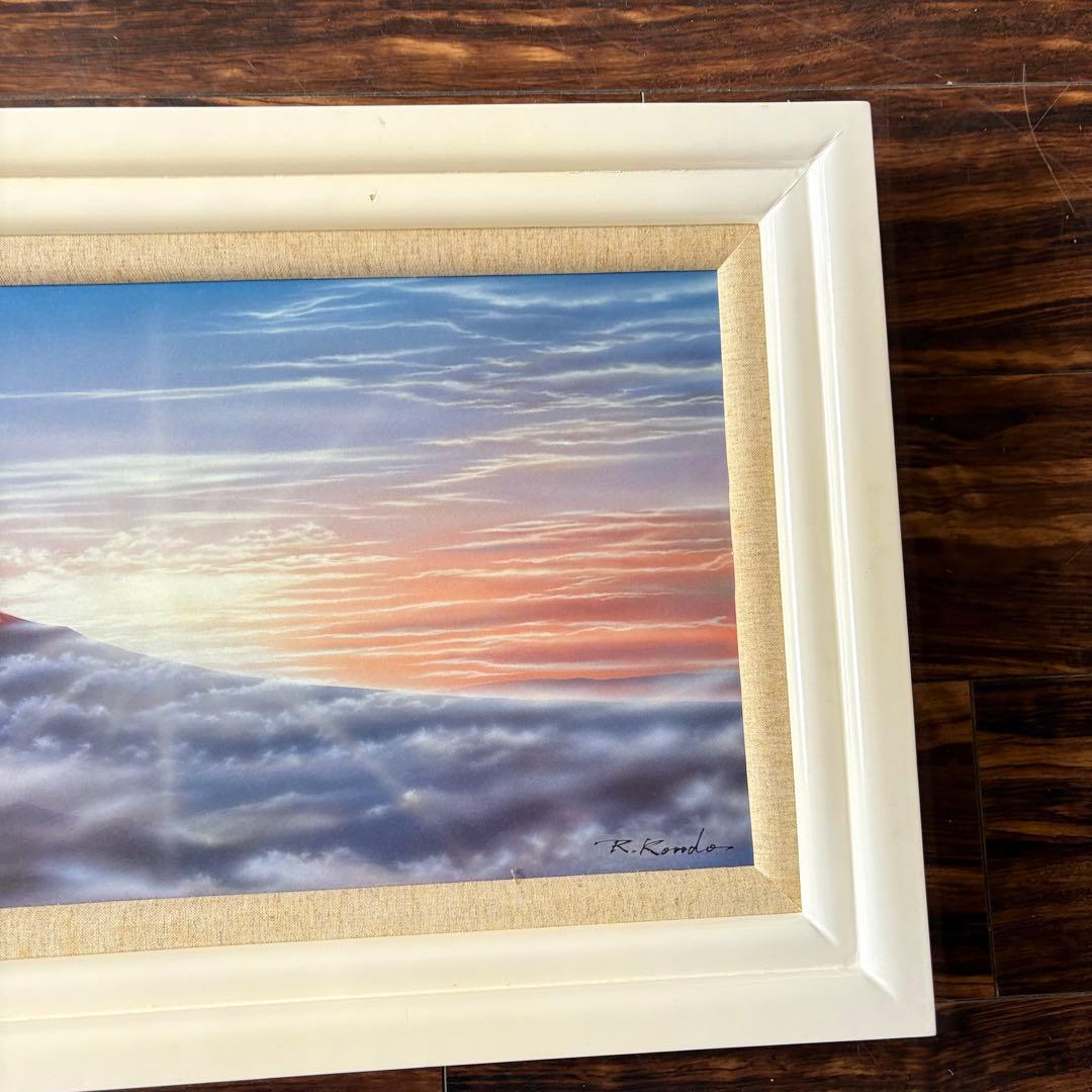 近藤薫K.Kondo 額装 64/75 富士山 絵画 F