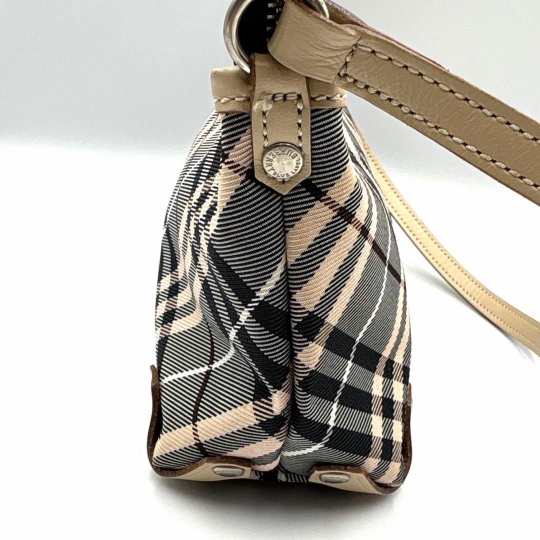 バーバリーブルーレーベル ノバチェック アクセサリーポーチ ミニバッグ Y2K