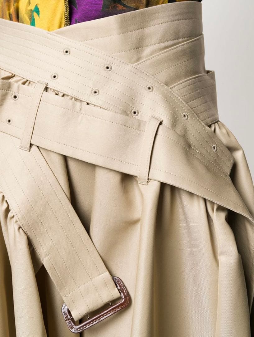 出品12/31まで・JUNYA WATANABE 変形トレンチスカート S