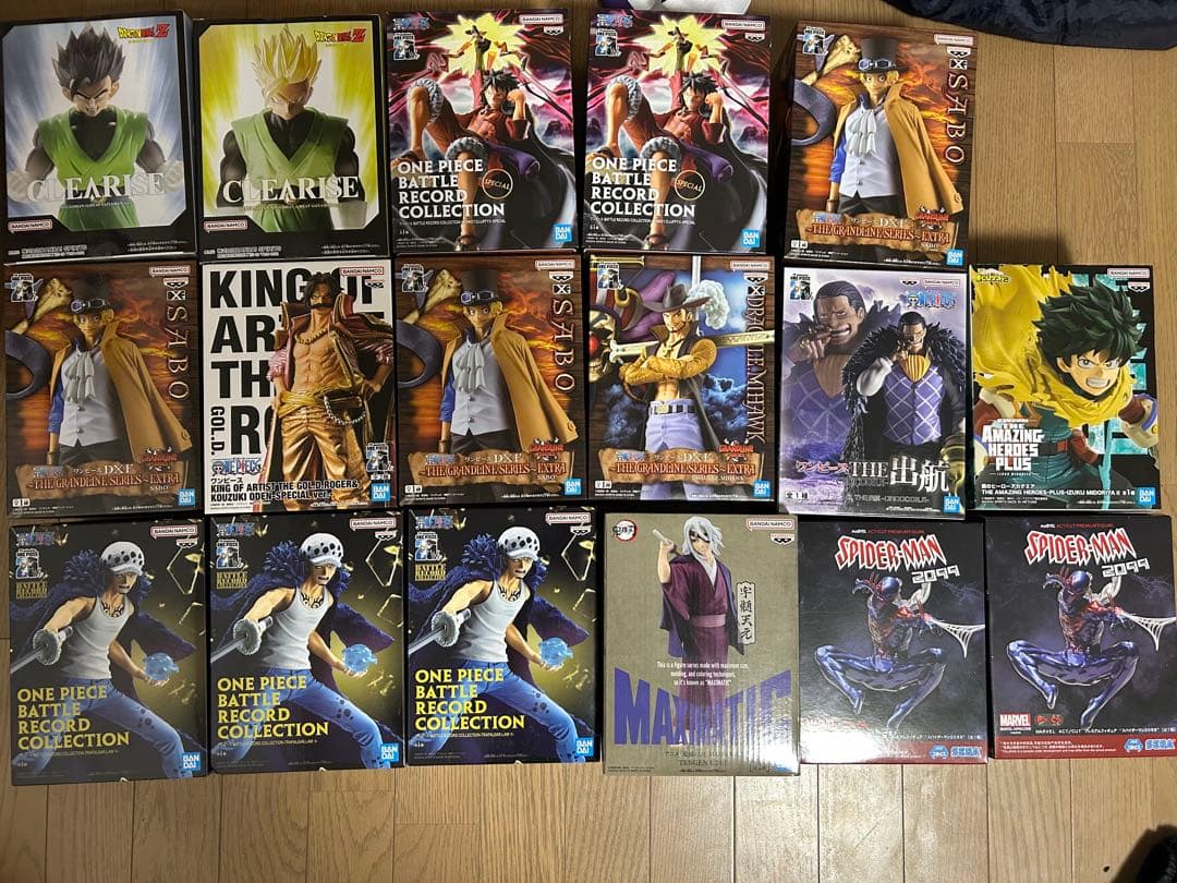 ワンピース ドラゴンボール などフィギュア17点セット