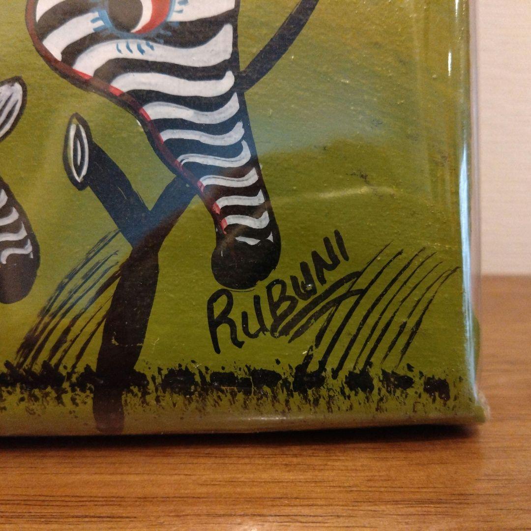 ティンガティンガ アフリカ tingatinga 絵画 ポップアート 60×60