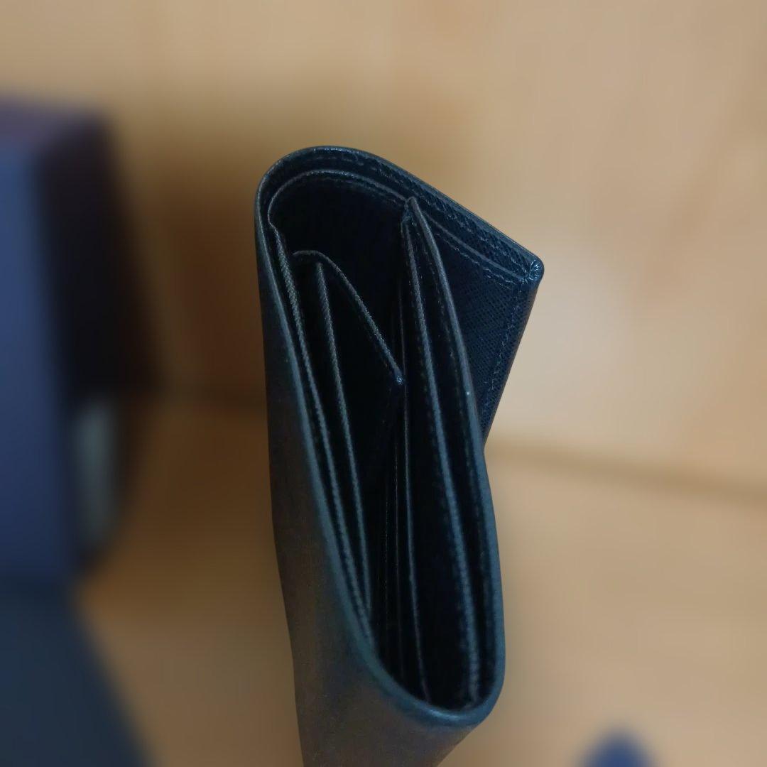 PRADA サフィアーノ ORO 三つ折り財布 NERO