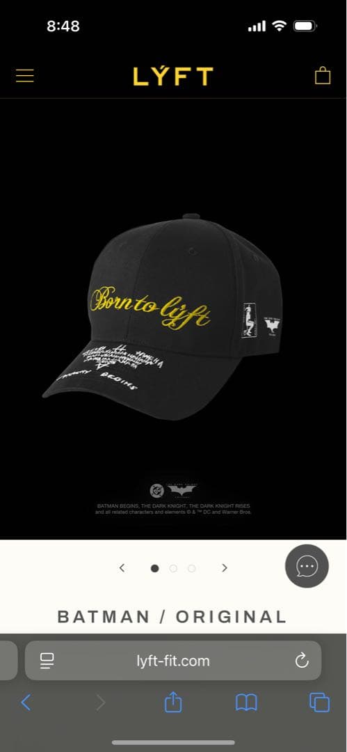 LYFT BATMAN / ORIGINAL ブラックキャップ