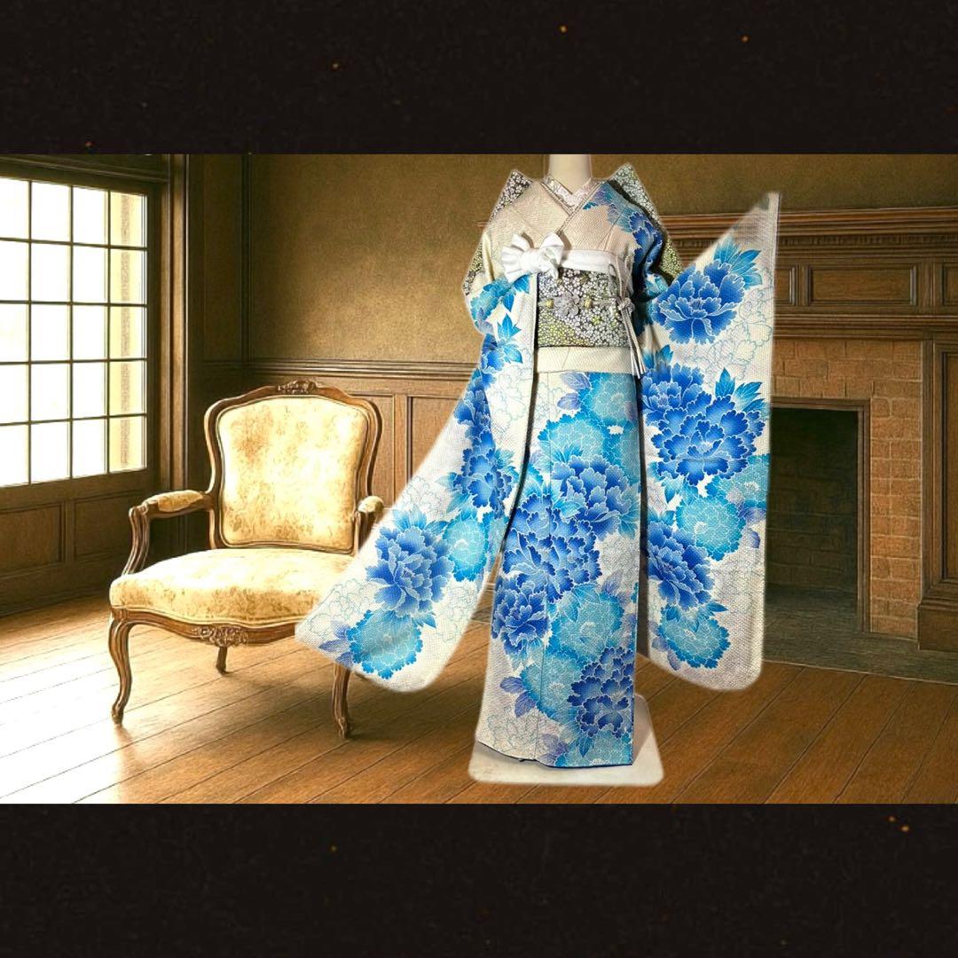 振袖6点セット藤娘きぬたや総絞り手絞り本格振袖セット正絹成人式卒業