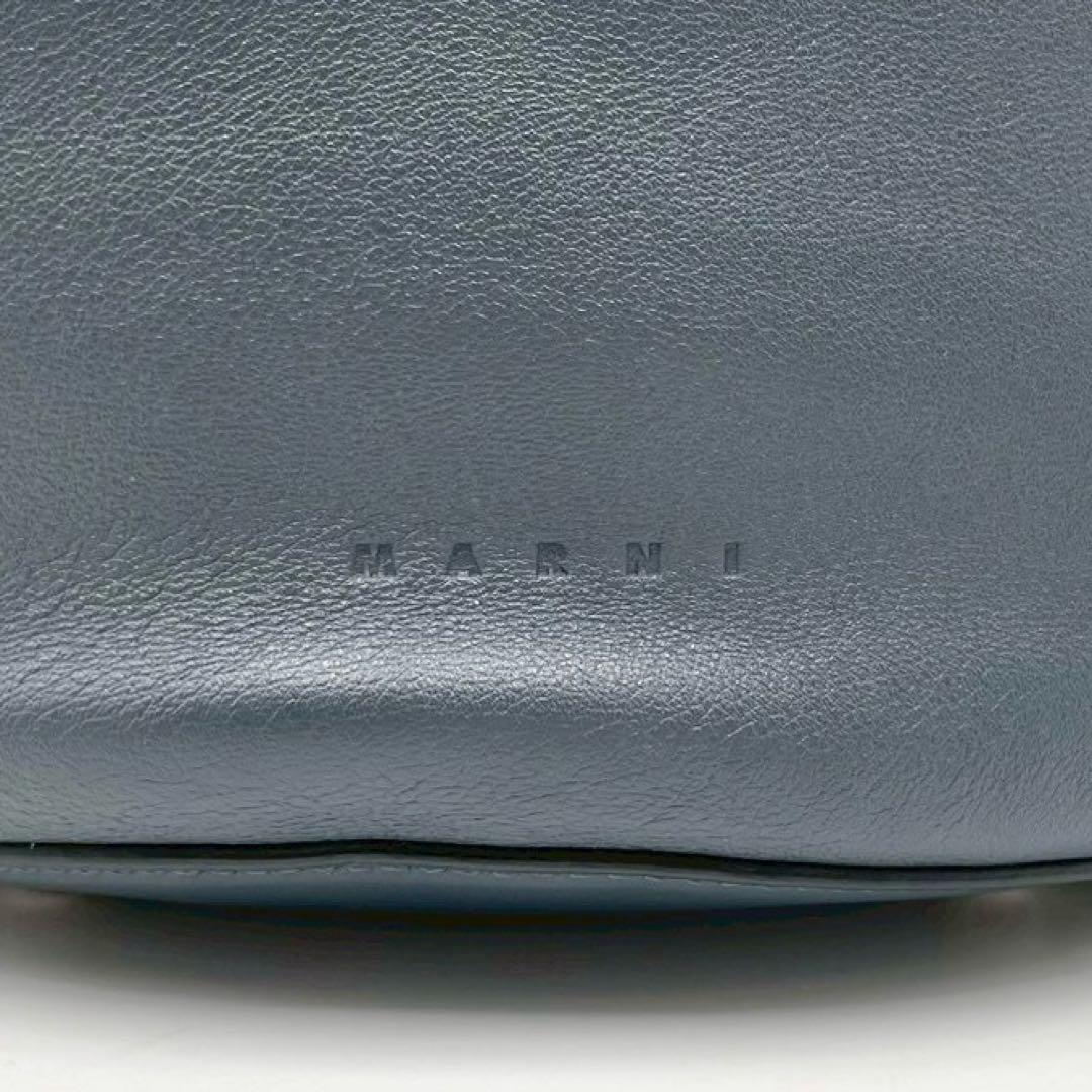 【極美品】 MARNI マルニ ショルダーバッグ バケツ バケット レザー