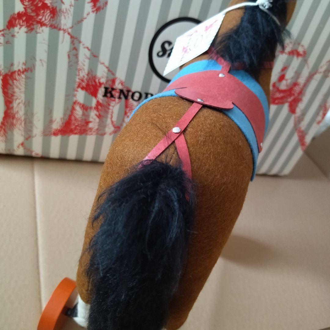 新品・ギフトBOX付】シュタイフ 木馬のぬいぐるみ お孫さんへの贈り物に