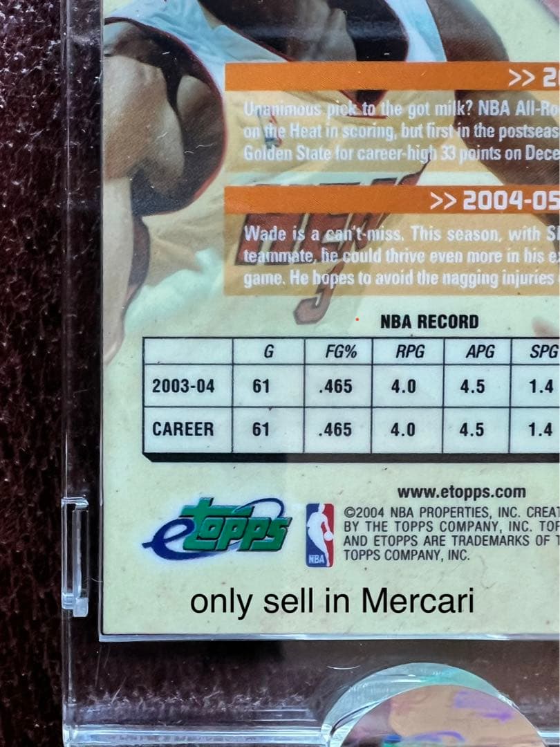 その他 Dwayne Wade eTopps 2004 AUTO #33 Limited