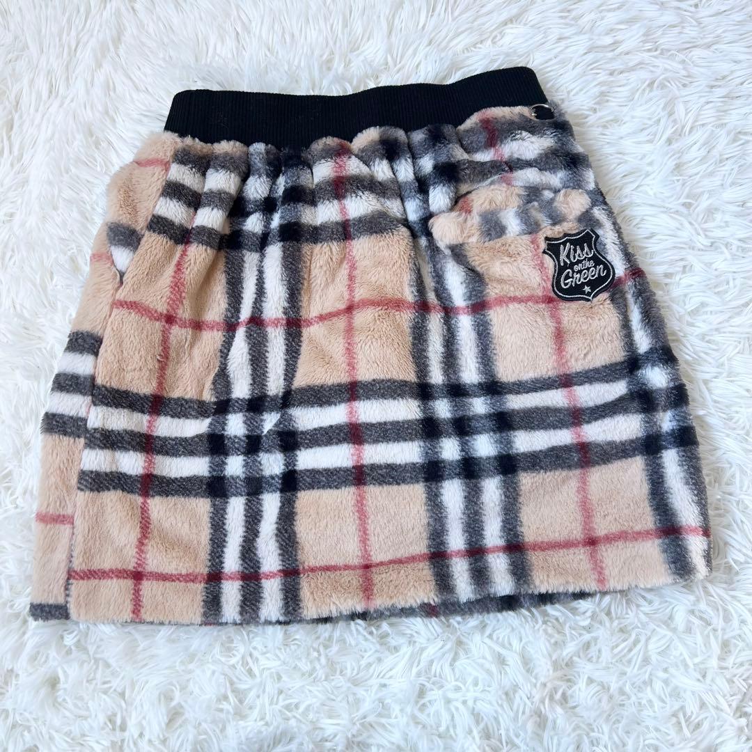 キスオンザグリーン　ゴルフウェア　チェック柄　セットアップ　ジャケット　スカート
