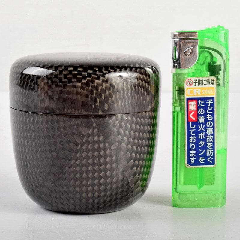 茶道具　漆塗　小松本宗勉作　炭素繊維棗 七夕　共箱　M　R4890