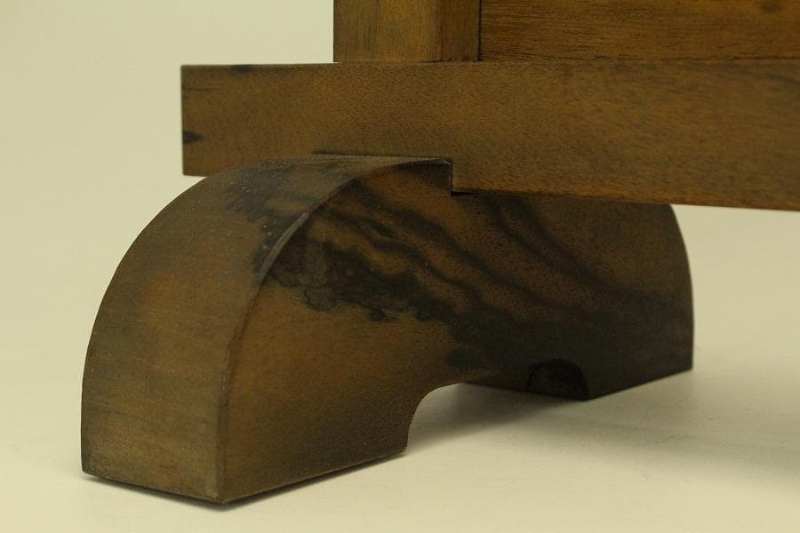 武具 日本刀 刀掛 黒柿 時代物(ZE651)