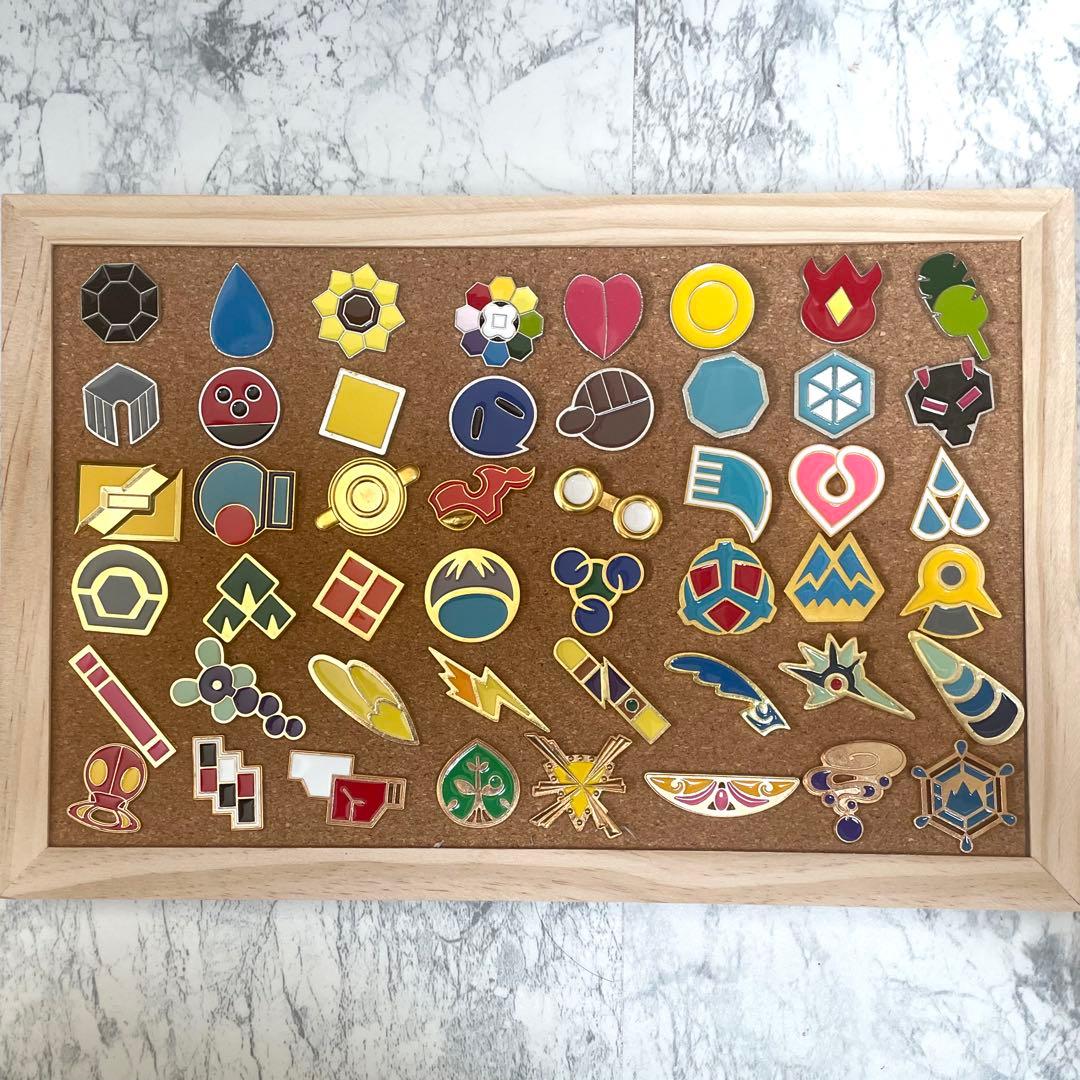 新品】ポケモン ジムバッジ 全地方・全種類 コンプリートセット 48個