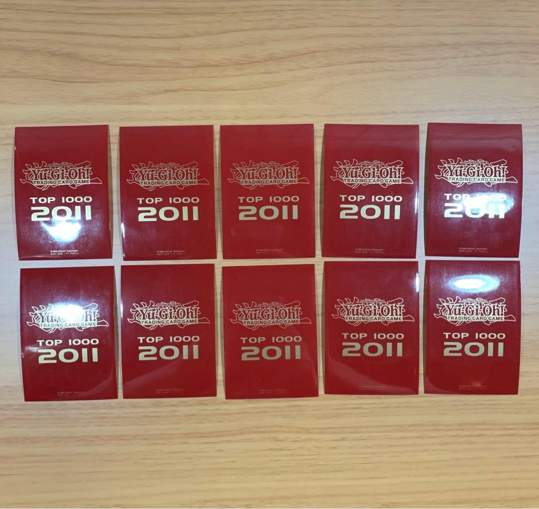 遊戯王 TOP1000 2011 赤 スリーブ 67枚