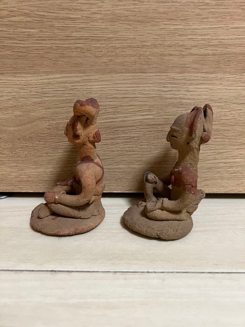 土偶 はにわ 埴輪 スンコロク 宋胡録 置物 インテリア 骨董 焼物 古美術