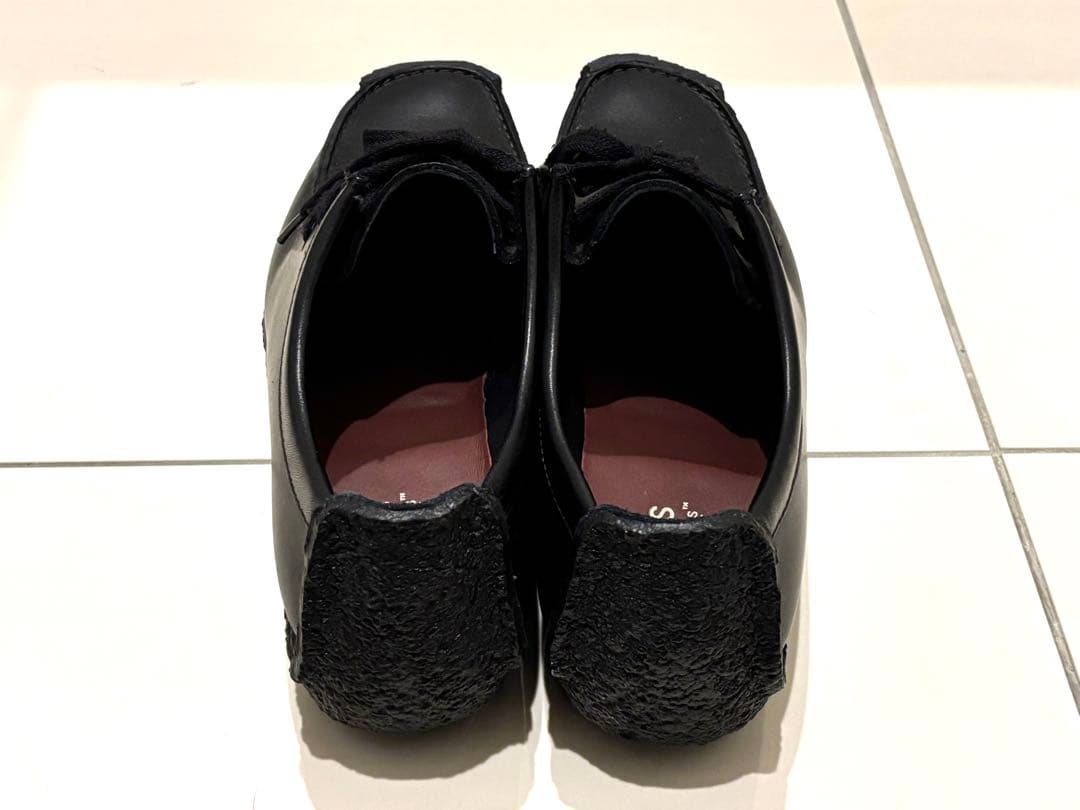 美品 Clarks クラークス 26cm Natalie ワラビー 黒