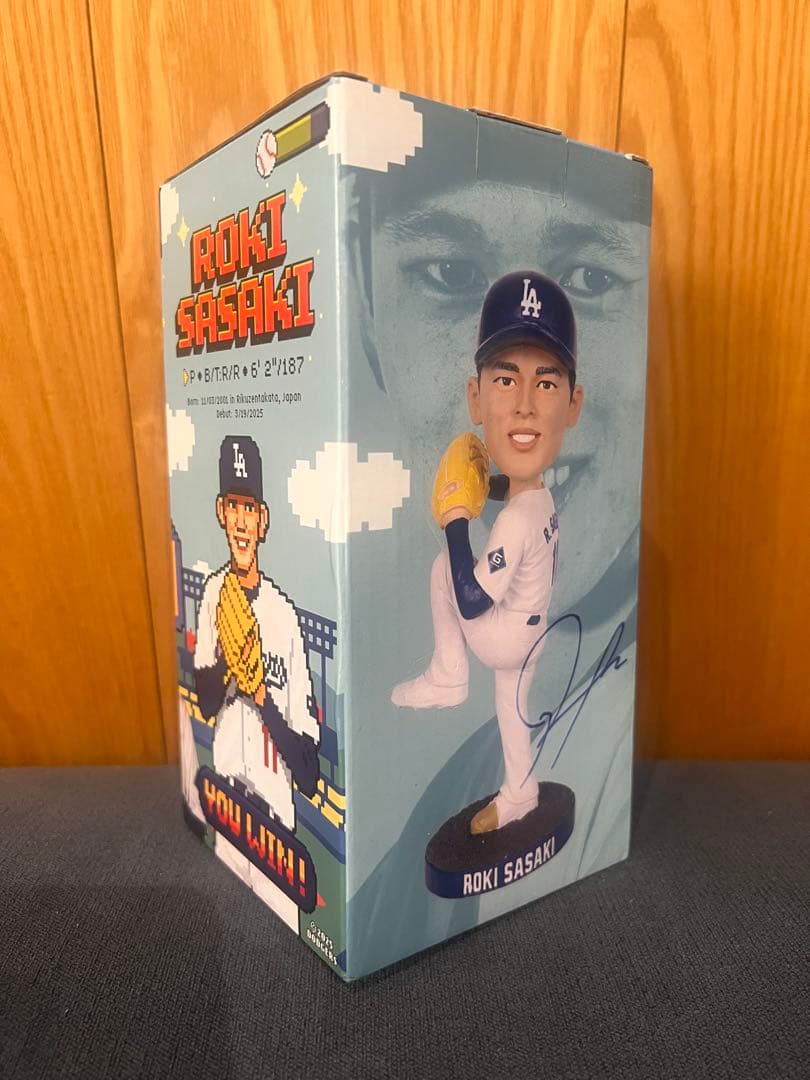 佐々木朗希 ボブルヘッド 8/4 ドジャースタジアム配布