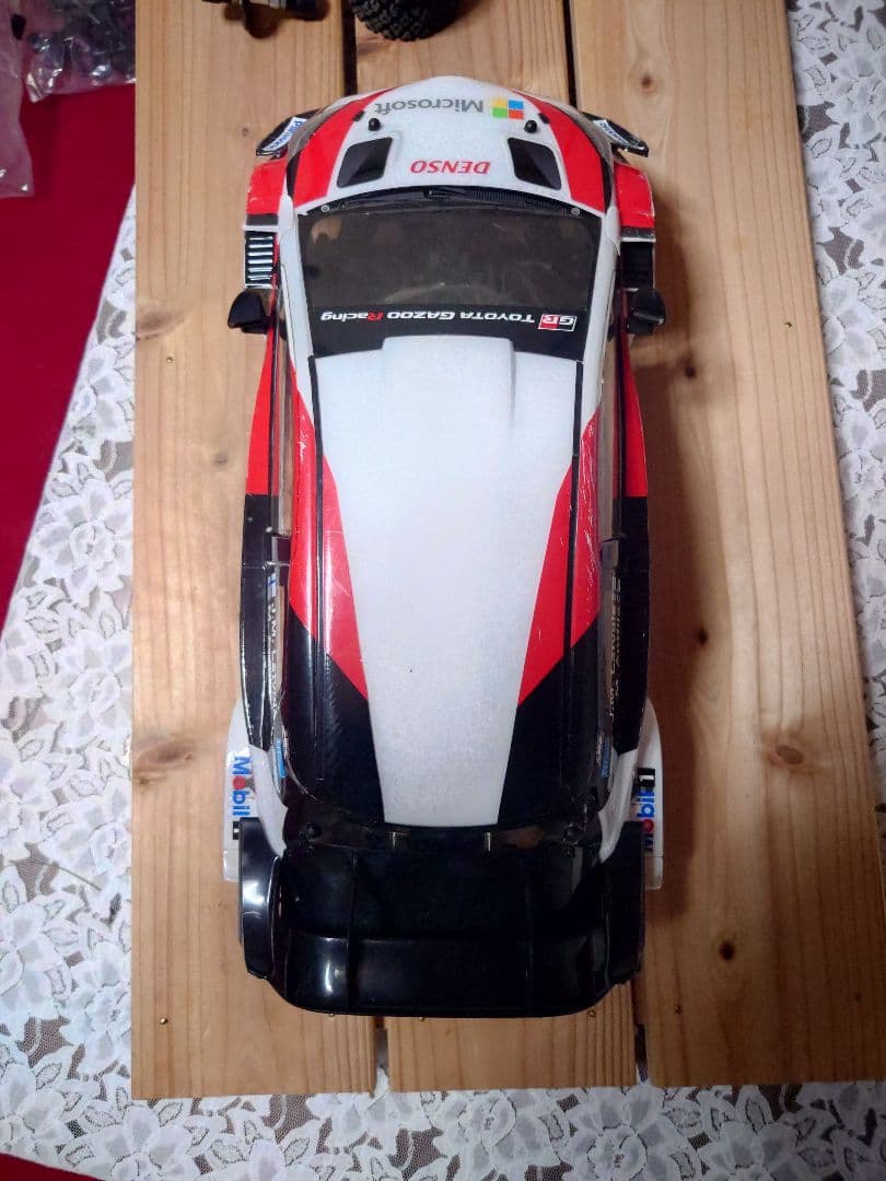 京商 FZ02 ラリーコンバージョンセット装着シャーシ　おまけボディ付き