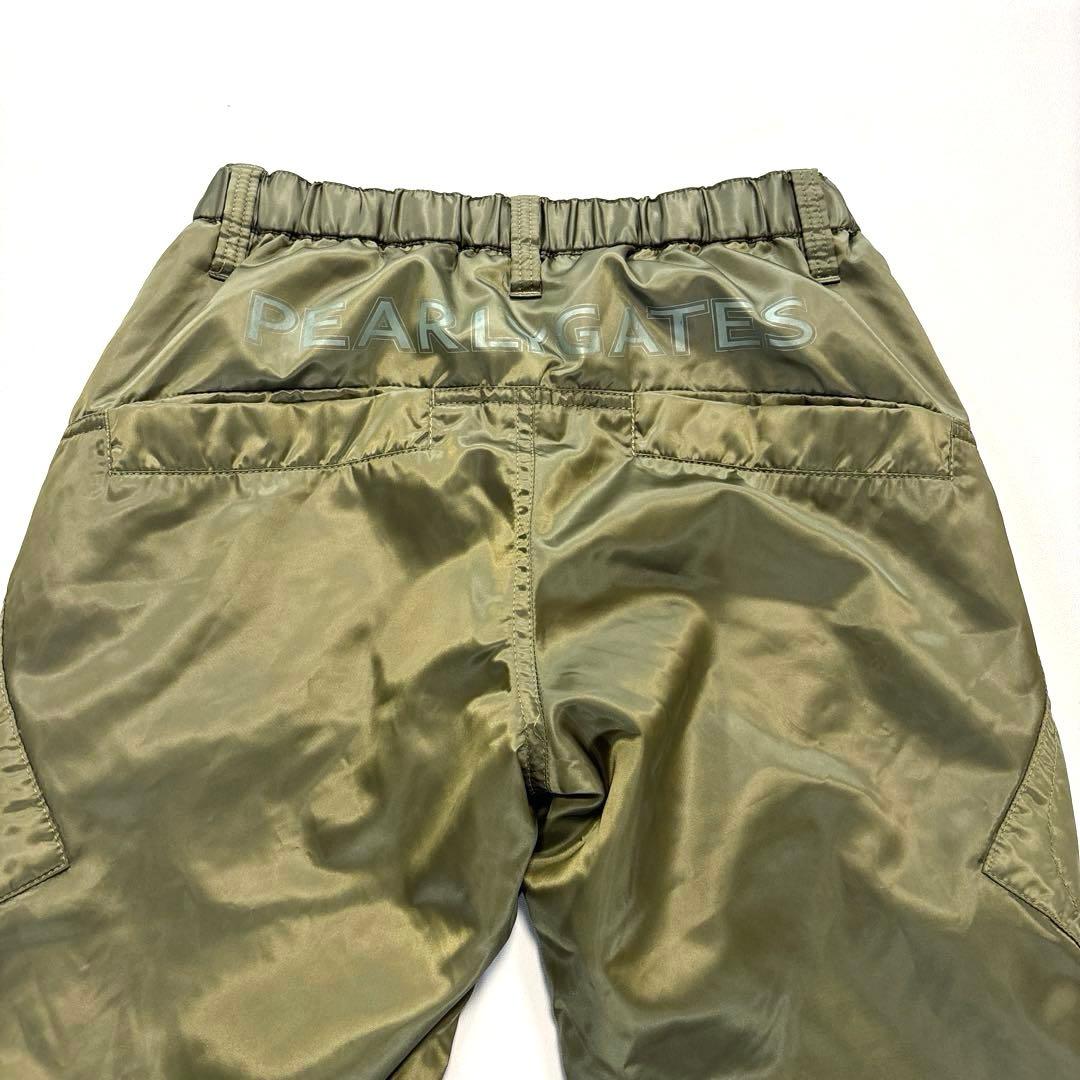 パーリーゲイツ ゴルフ ロングパンツ 1/M 蓄熱 保温　カーキ　レディース