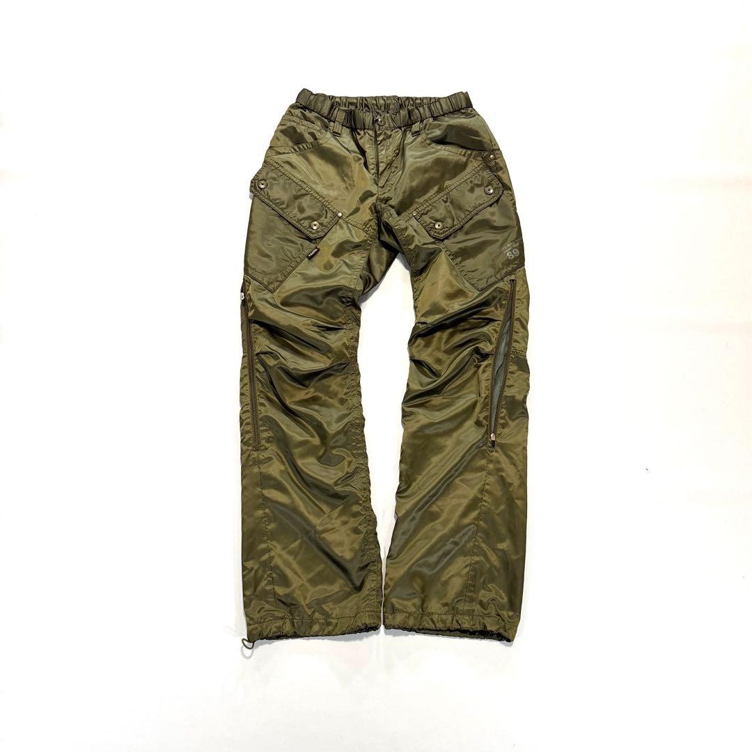 パーリーゲイツ ゴルフ ロングパンツ 1/M 蓄熱 保温　カーキ　レディース