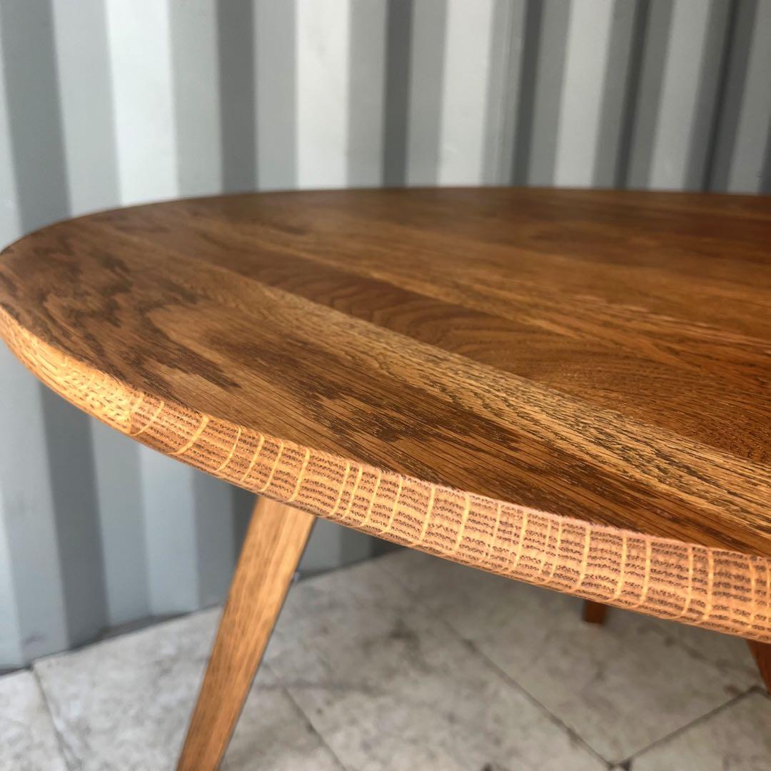 取付無料！ウニコ ADDAY アディ 北欧風天然木ラウンドダイニングテーブル✨