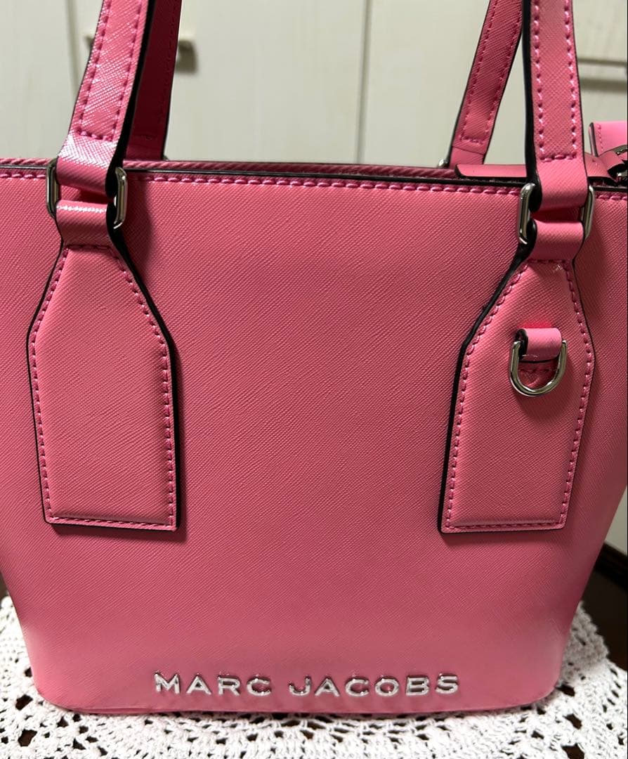 MARC JACOBS 上品なライトピンク ミニ2wayトートバッグ