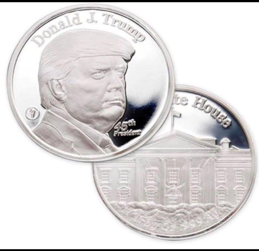 新品 1 トロイ・オズ .999 純銀メダル ドナルド・トランプ ホワイトハウス