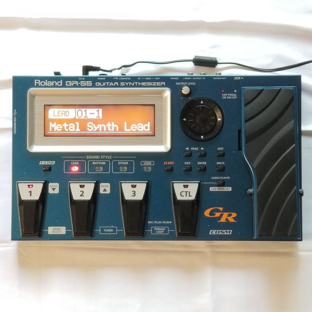 Roland GR-55 ギターシンセサイザー 取説/ケース付 動作確認済み