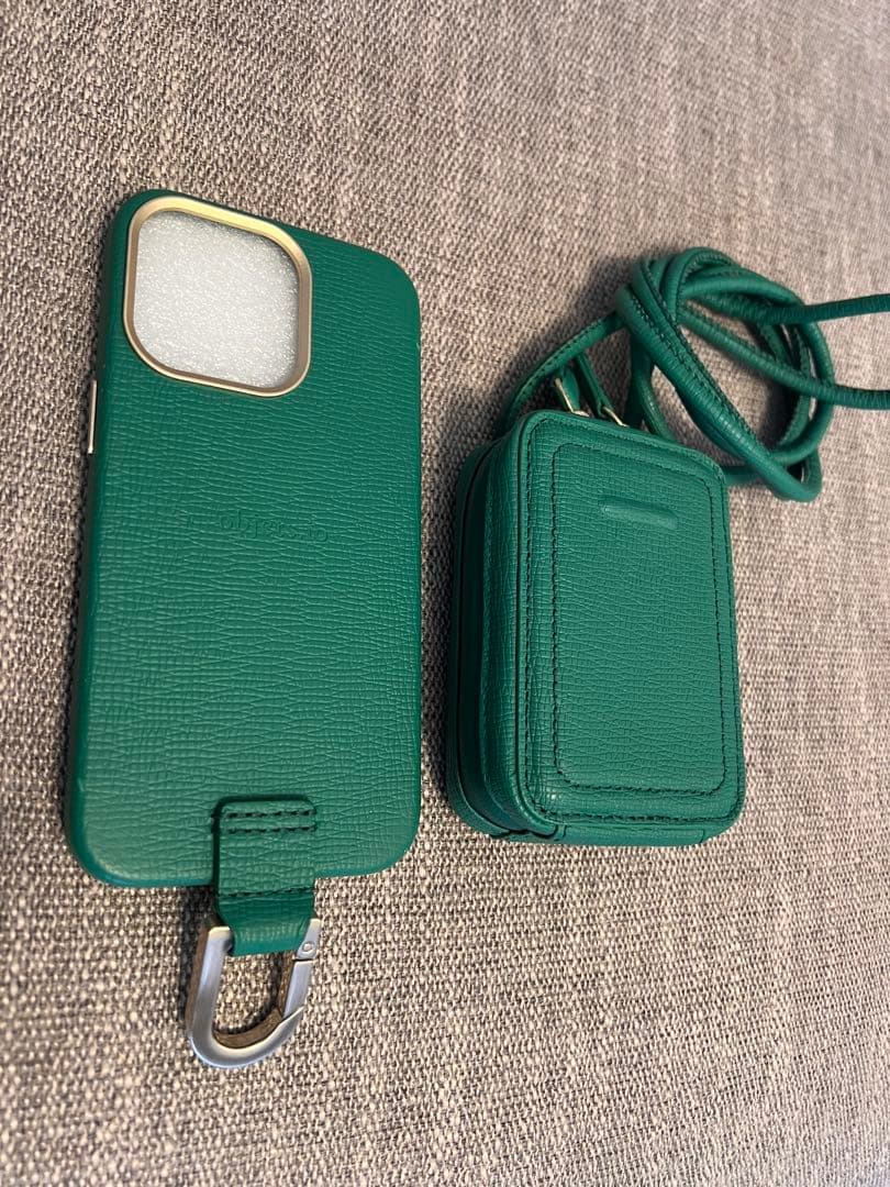 objects.io iPhoneケース&マイクロバッグ セット グリーン - メルカリ