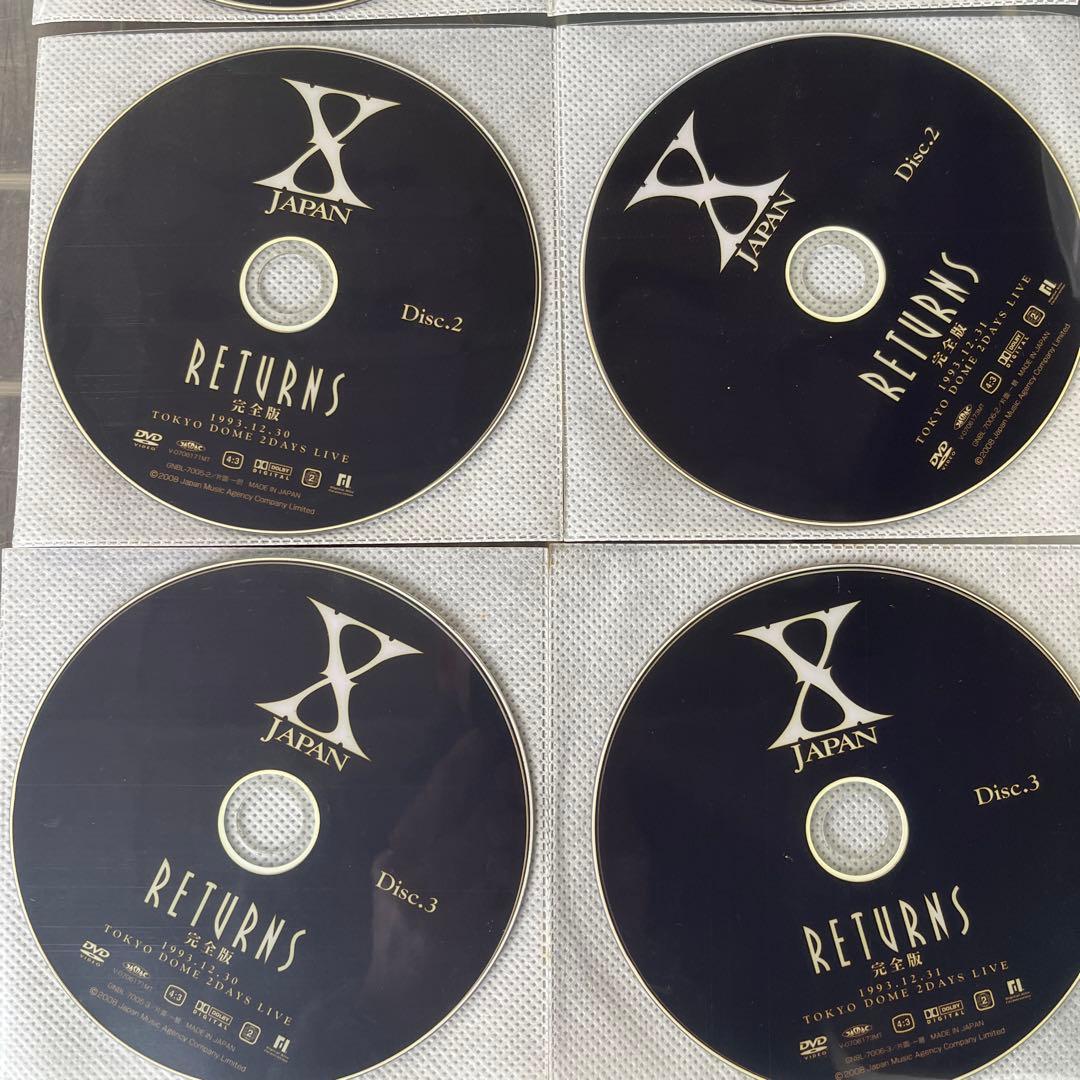 X JAPAN RETURNS 完全版 6枚組 DVD