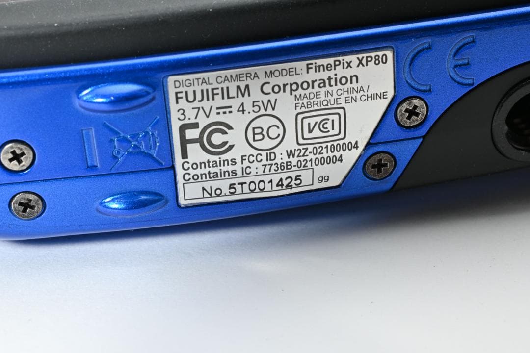 ほぼ新品】FUJIFILM FINEPIX XP80 ブルー 動作確認済 新