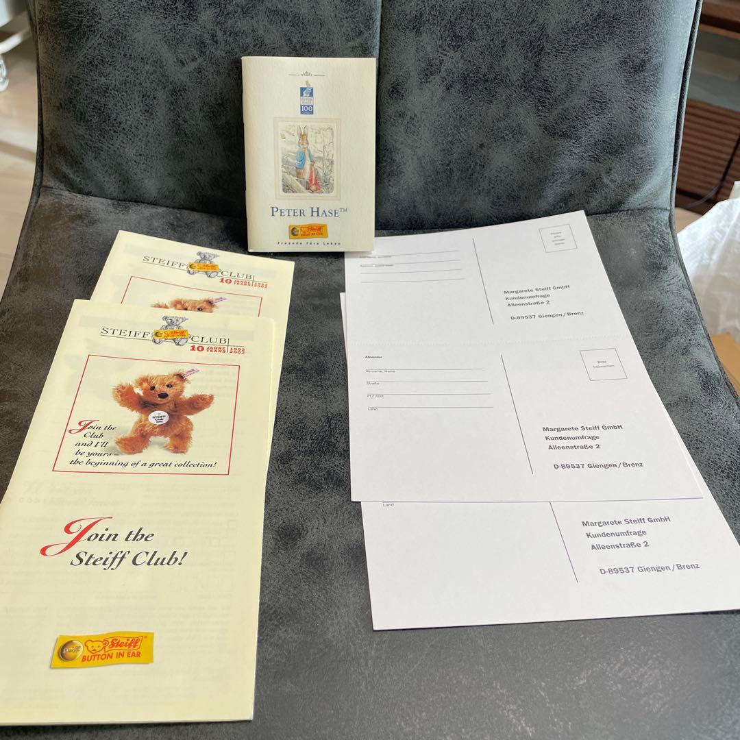 新品　シュタイフ/Steiff 2002年限定★「ピーターラビット生誕100周年