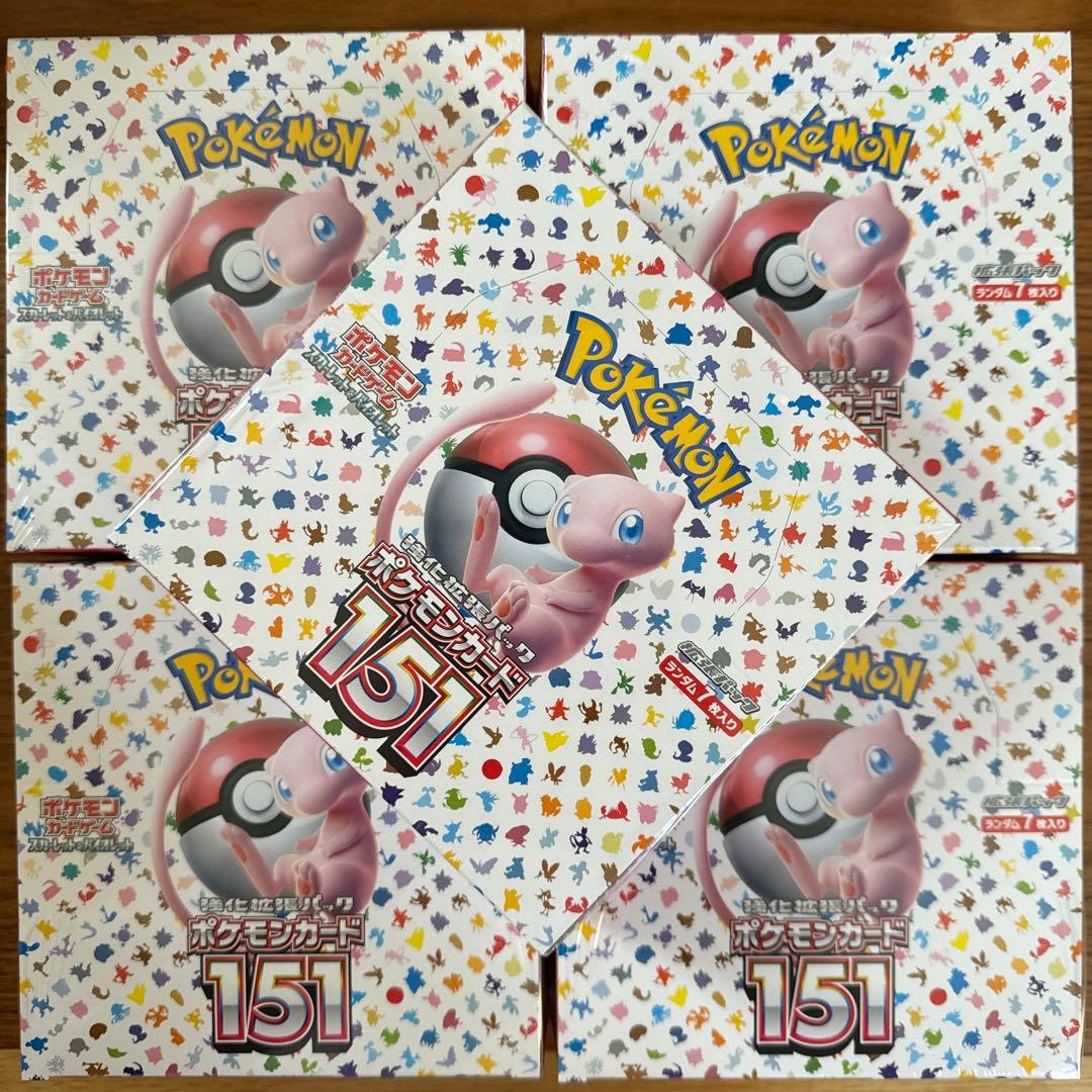 シュリンク付き] ポケモンカード151 5 box