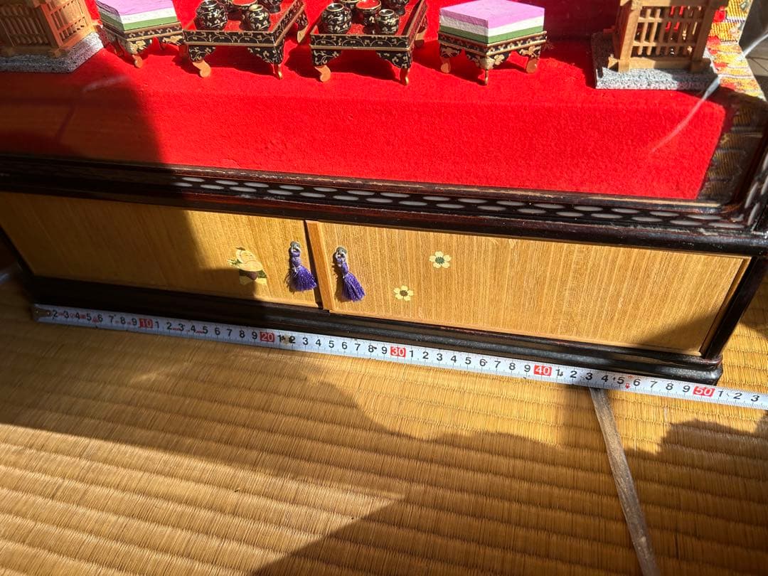 超希少　雛人形　木目込十五人飾り　ガラスケース5段飾り　お雛様　古いひな人形