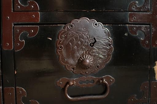 丸金具 庄内箪笥 抽斗4杯 ジャンク