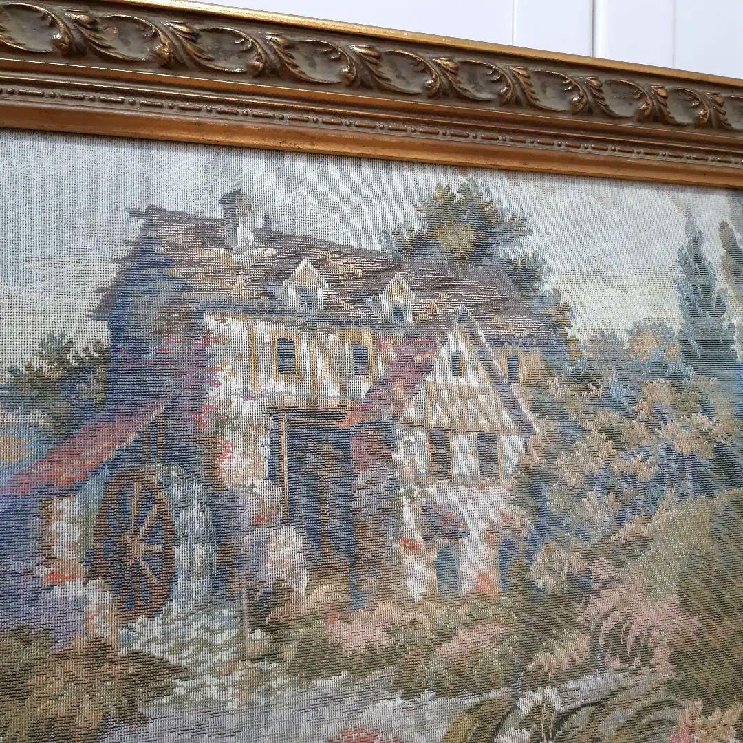 絵画　タペストリー　インテリア　アート　ゴブラン織　額縁　芸術　絵