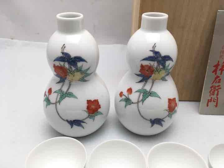 十四代 酒井田柿右衛門 「錦 酒器」徳利・猪口