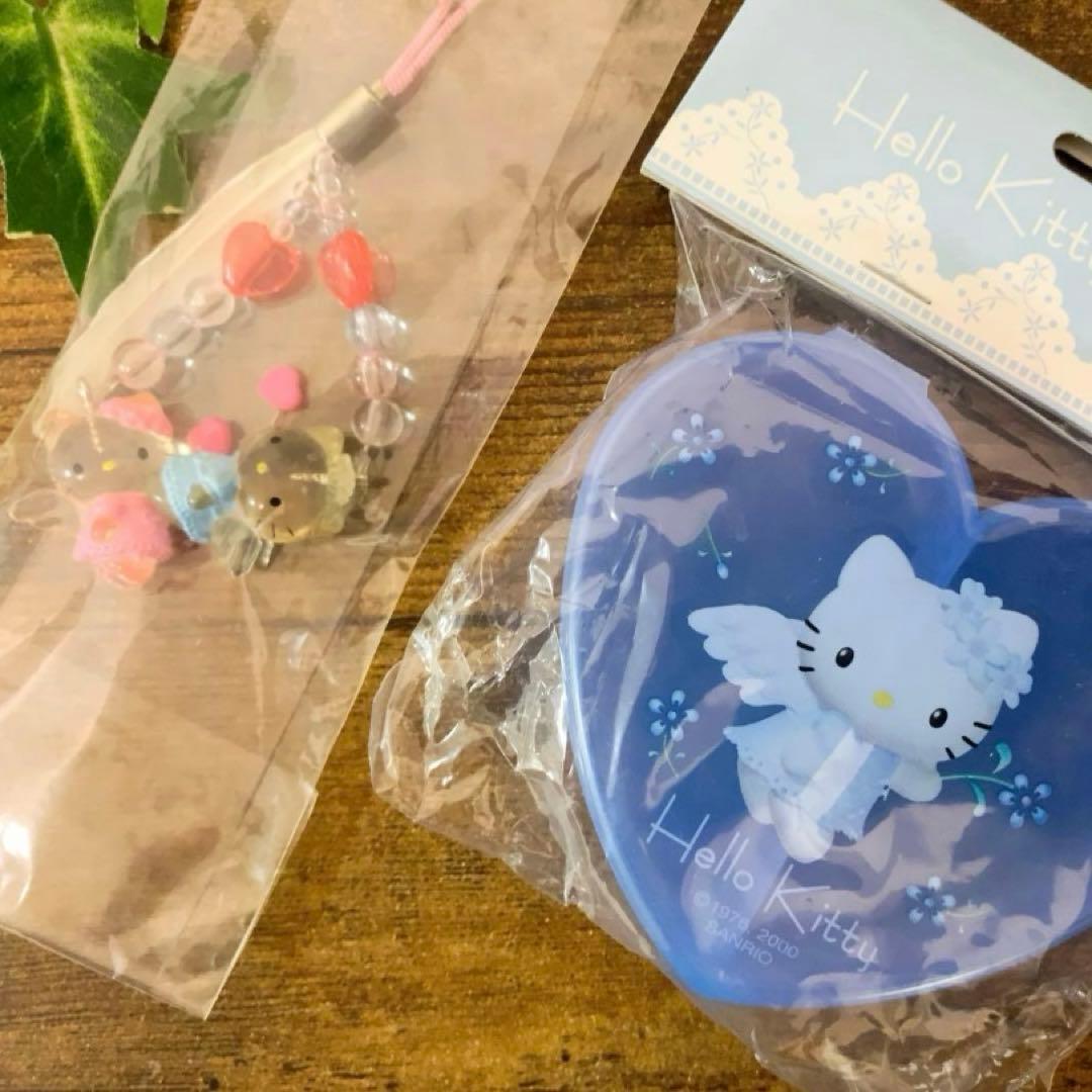 ☆激レア☆ハローキティ ＆ダニエル　エンジェル ストラップ 小物ケース　2点