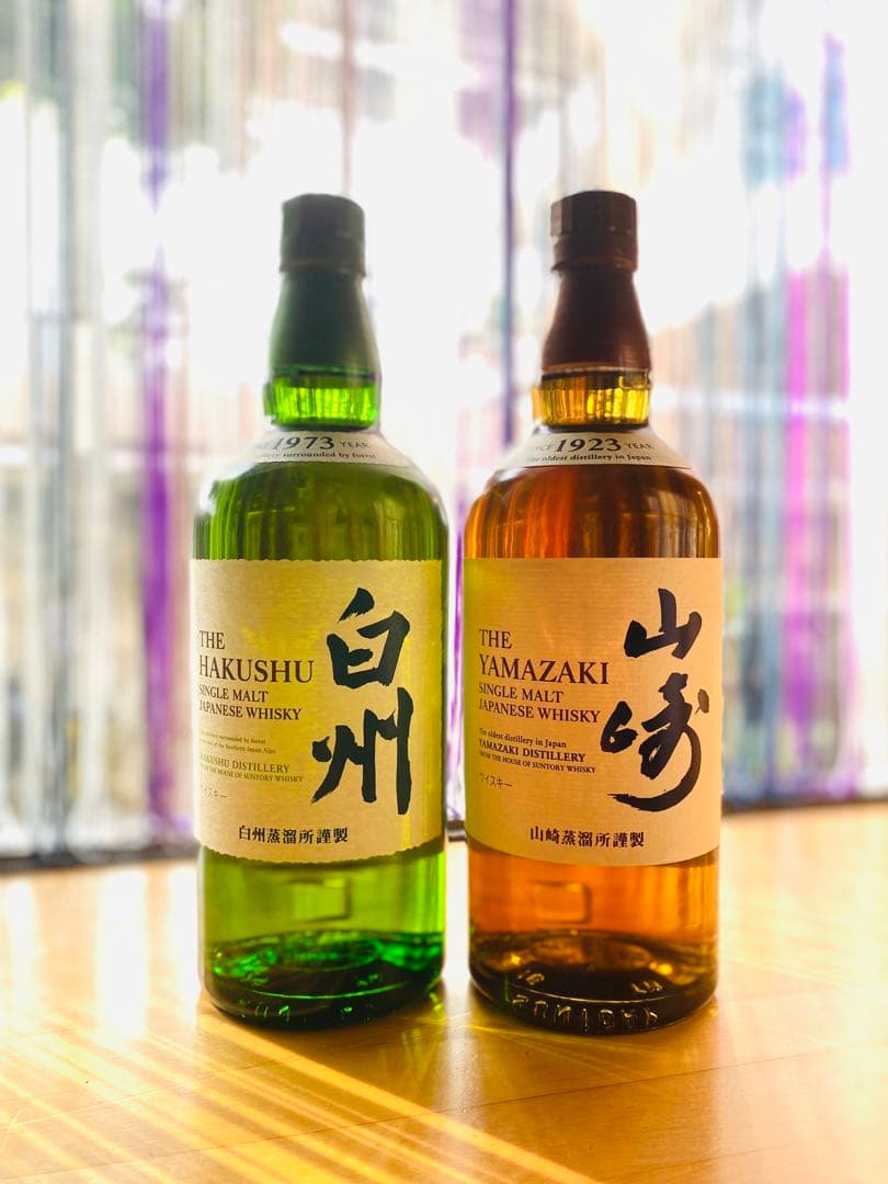 山崎180ml 4本 白州180ml 4本 計8本 山崎180ml 4本 白州