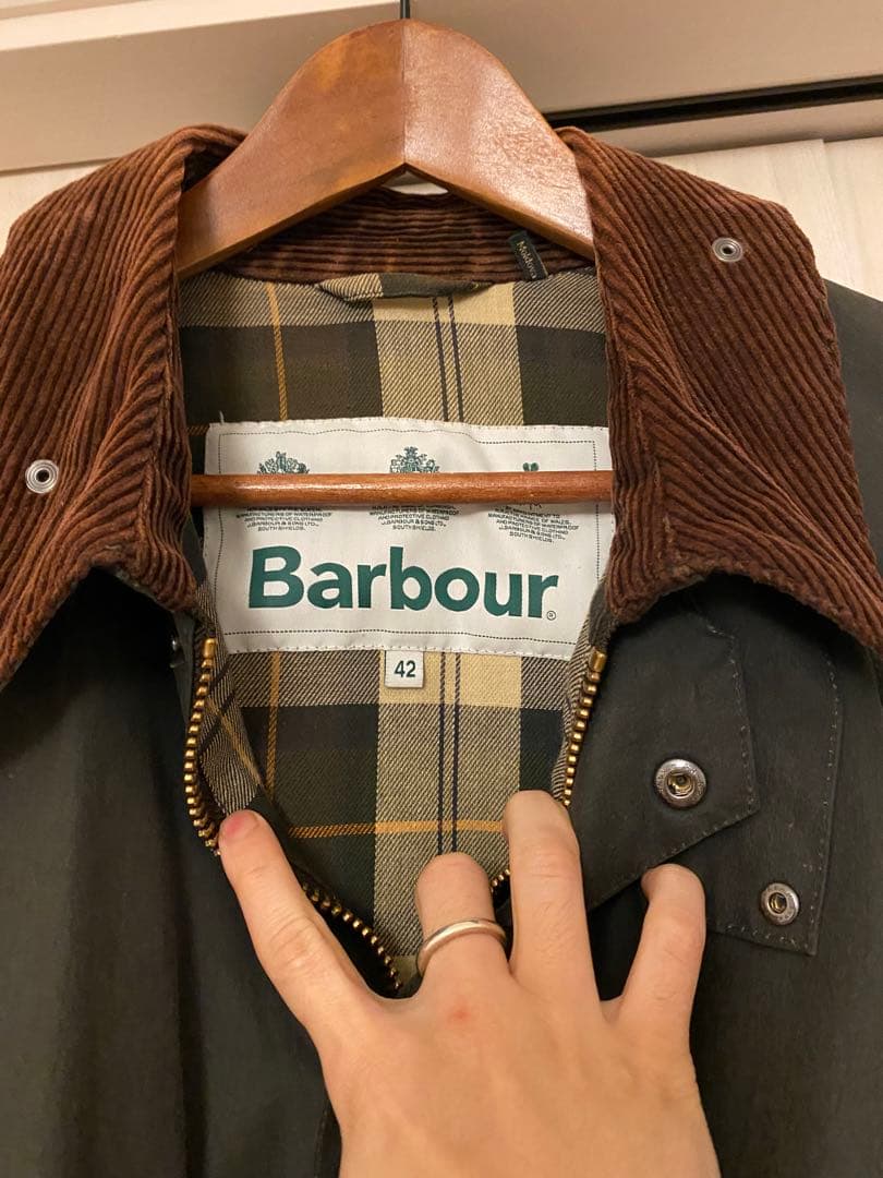 Barbour トランスポート　セージグリーン　オイルドジャケット 42