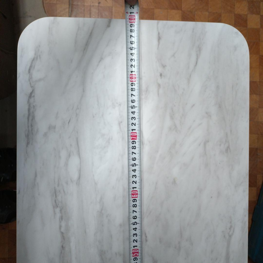 マーブルホワイト テーブル 約90cm x 40cm