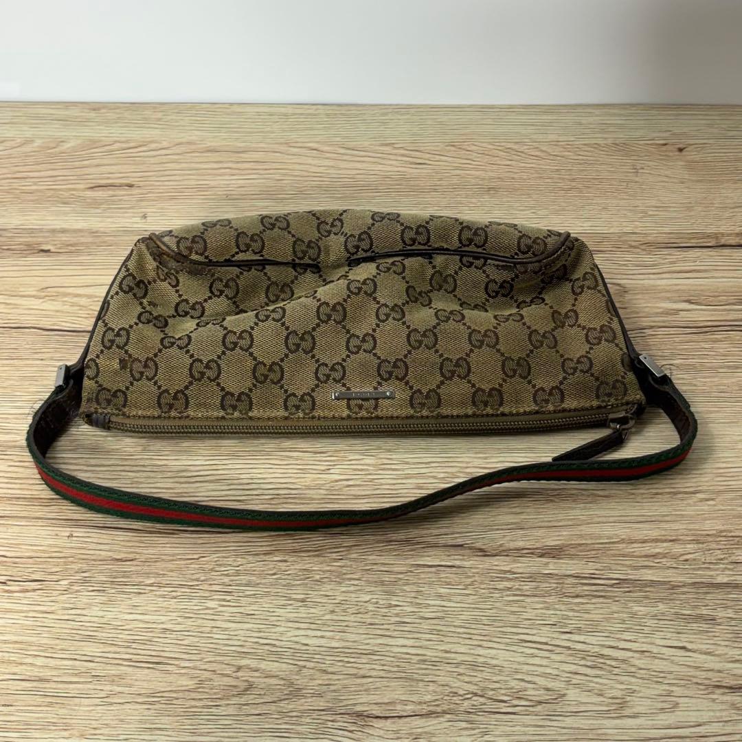 GUCCI グッチ シェリー ライン アクセサリーポーチ キャンバス GG