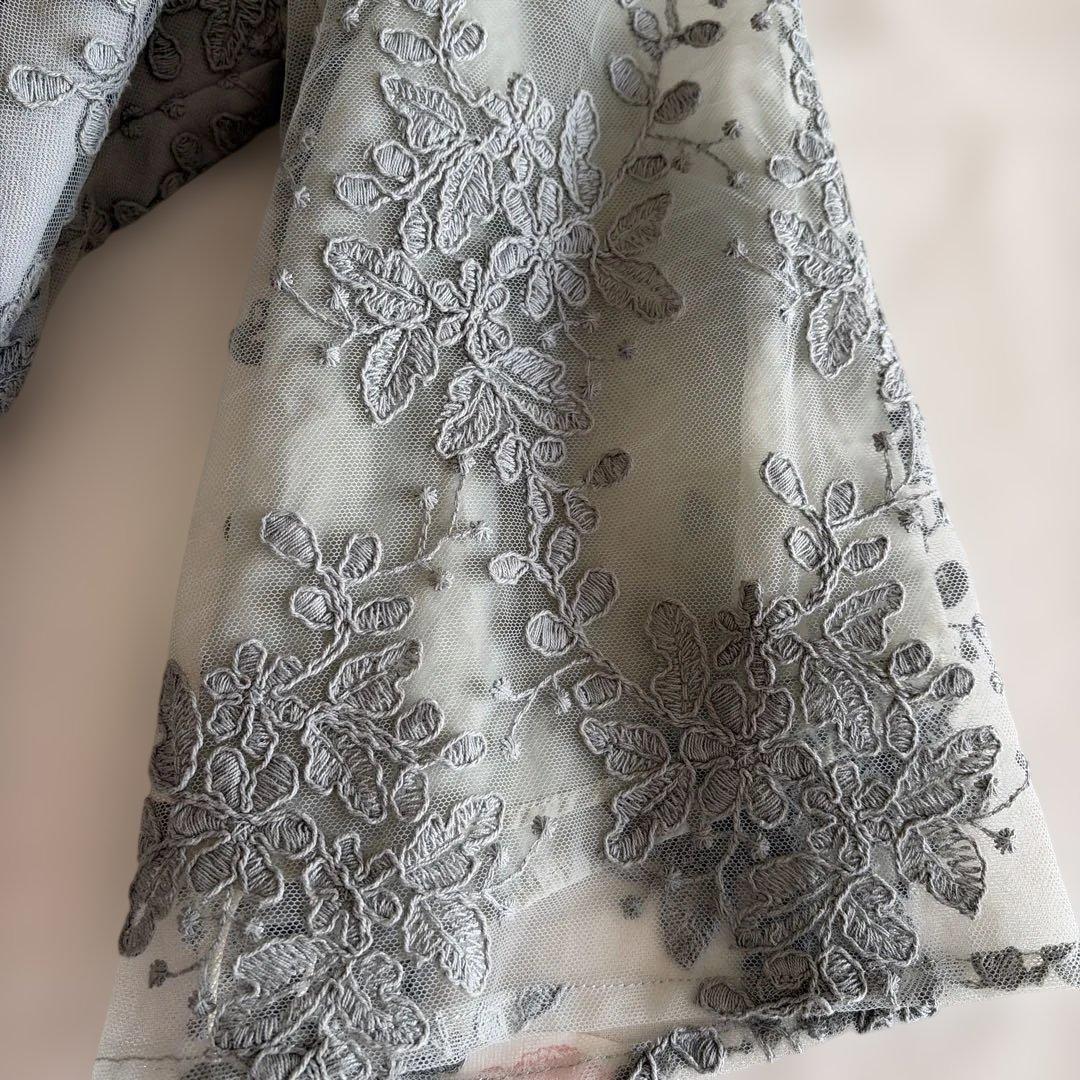 form forma マザードレス レース袖付きロングドレス　大きいサイズ