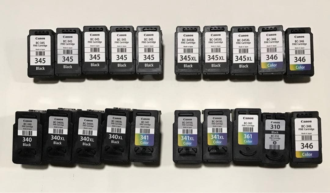 使用済み Canonインクカートリッジ20個｜使用済みインクカートリッジ