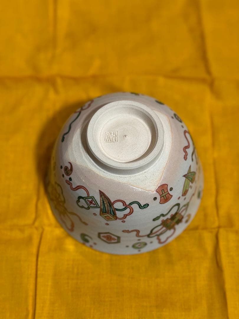 三浦竹泉「色絵宝尽し 茶碗」 友箱 茶道具 - sararetails.com