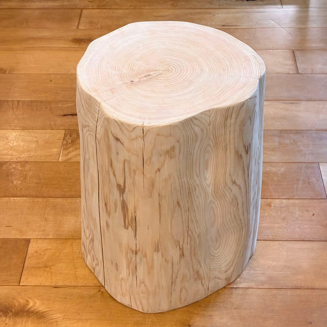檜　丸太　椅子　スツール　No.1460