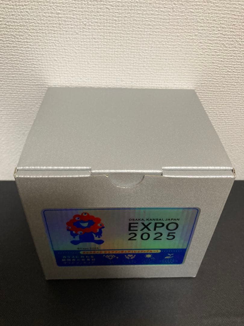 ミャクミャク　クリアフィギュア(レッド×ブルー)バイオマスプラスチック製