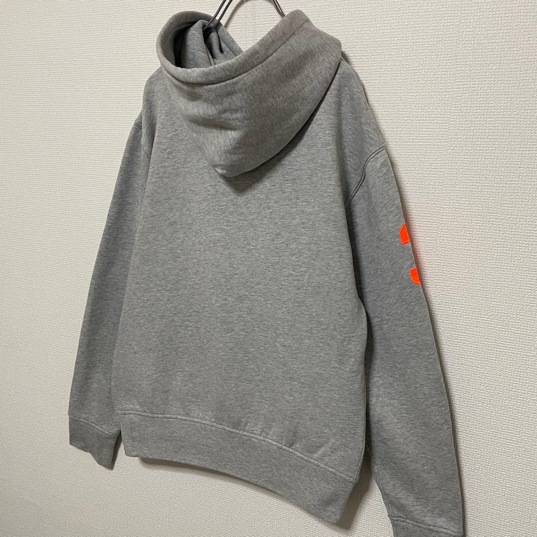 ポロ ラルフローレン ビッグポニー パーカー グレー×オレンジ 袖3 刺繍ロゴ