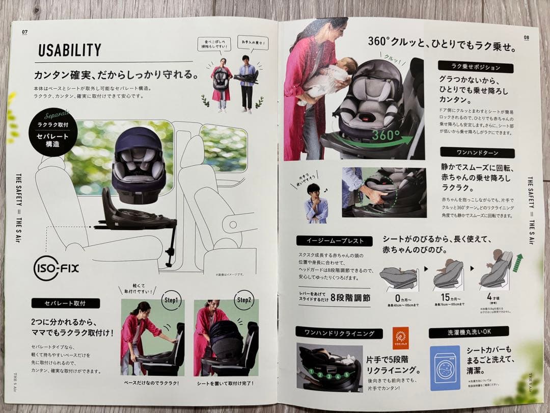 コンビチャイルドシートTHE S ISOFIX エッグショック ZB-690