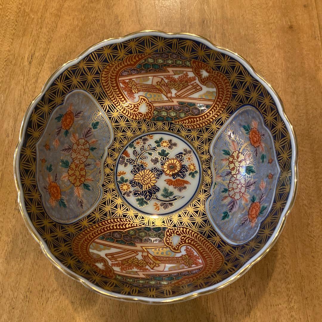 日肥其泉 昭和年製 鉢 献上手古伊万里