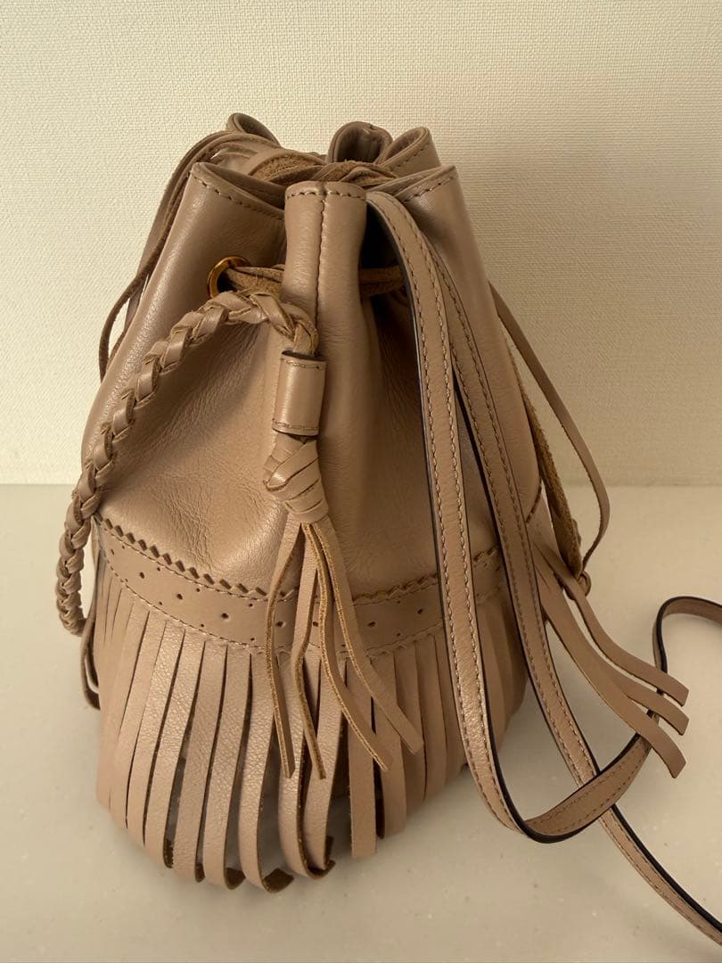 J&M DAVIDSON カーニバル 巾着型 ショルダーバッグ　フリンジ